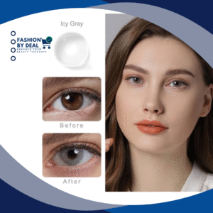 Icy Gray Shade – Soft Color High Quality Eye Lenses – With Water Kit