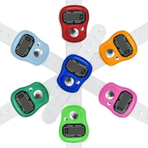 Multi Color Digital Tasbeeh Counter - (Pack of 5)