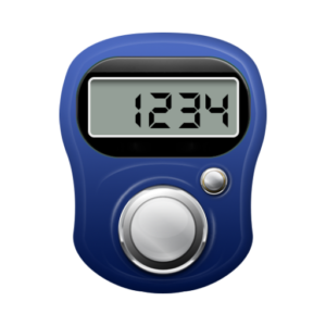 Pack of 3 Multicolor Digital Tasbeeh Counter (Finger)